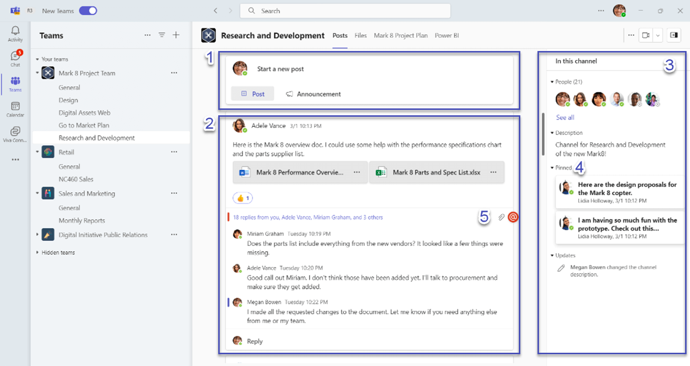 Microsoft Teams new channel experience
